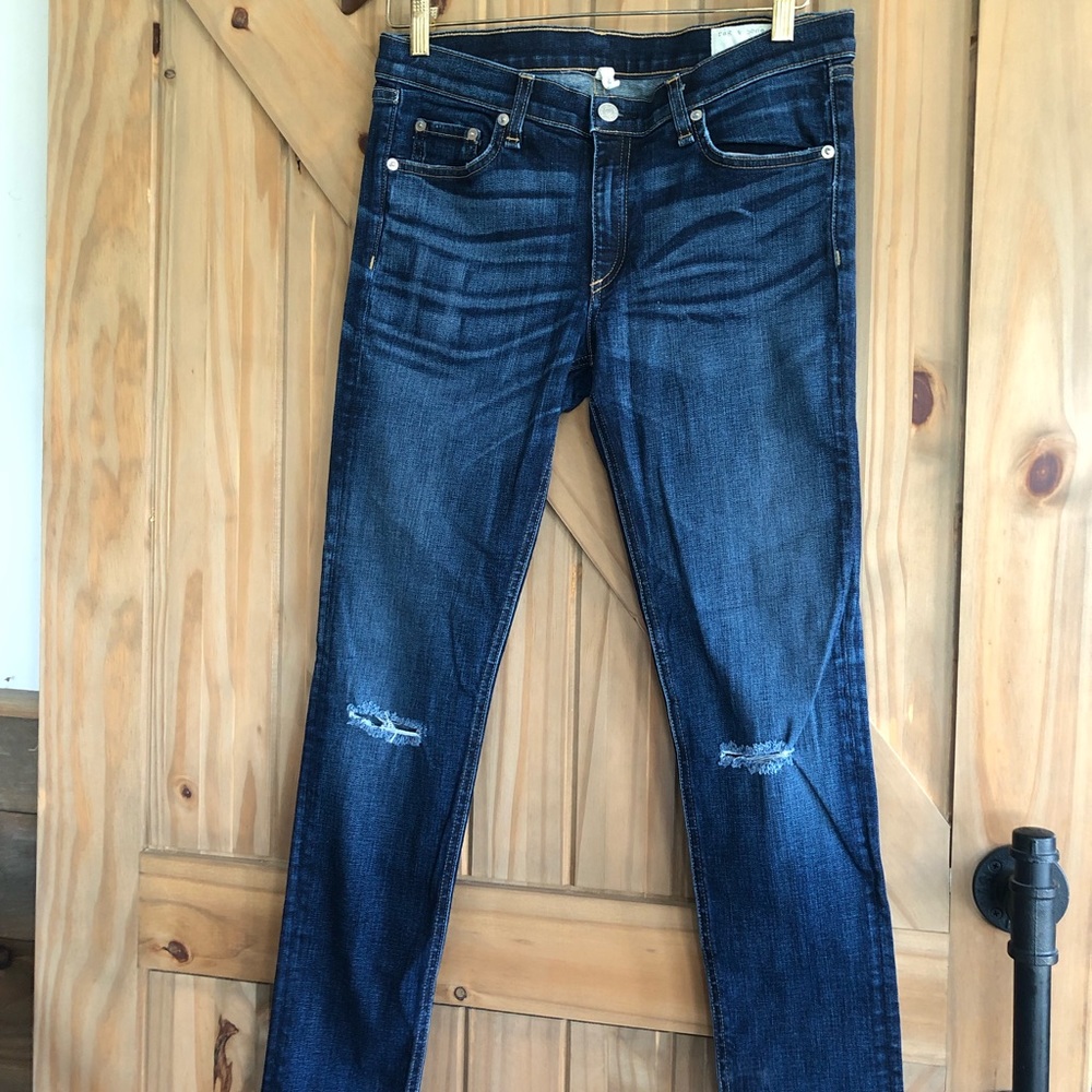 RAG & BONE …distressed skinny jeans